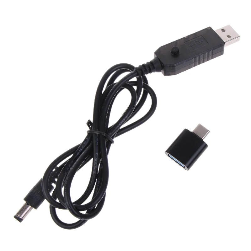 100cm QC3.0 USB C PD la 5V-12V 5.5x2.1mm Cablu de Alimentare pentru Orice 6V-12V Dispozitiv Dropship . ' - ' . 0