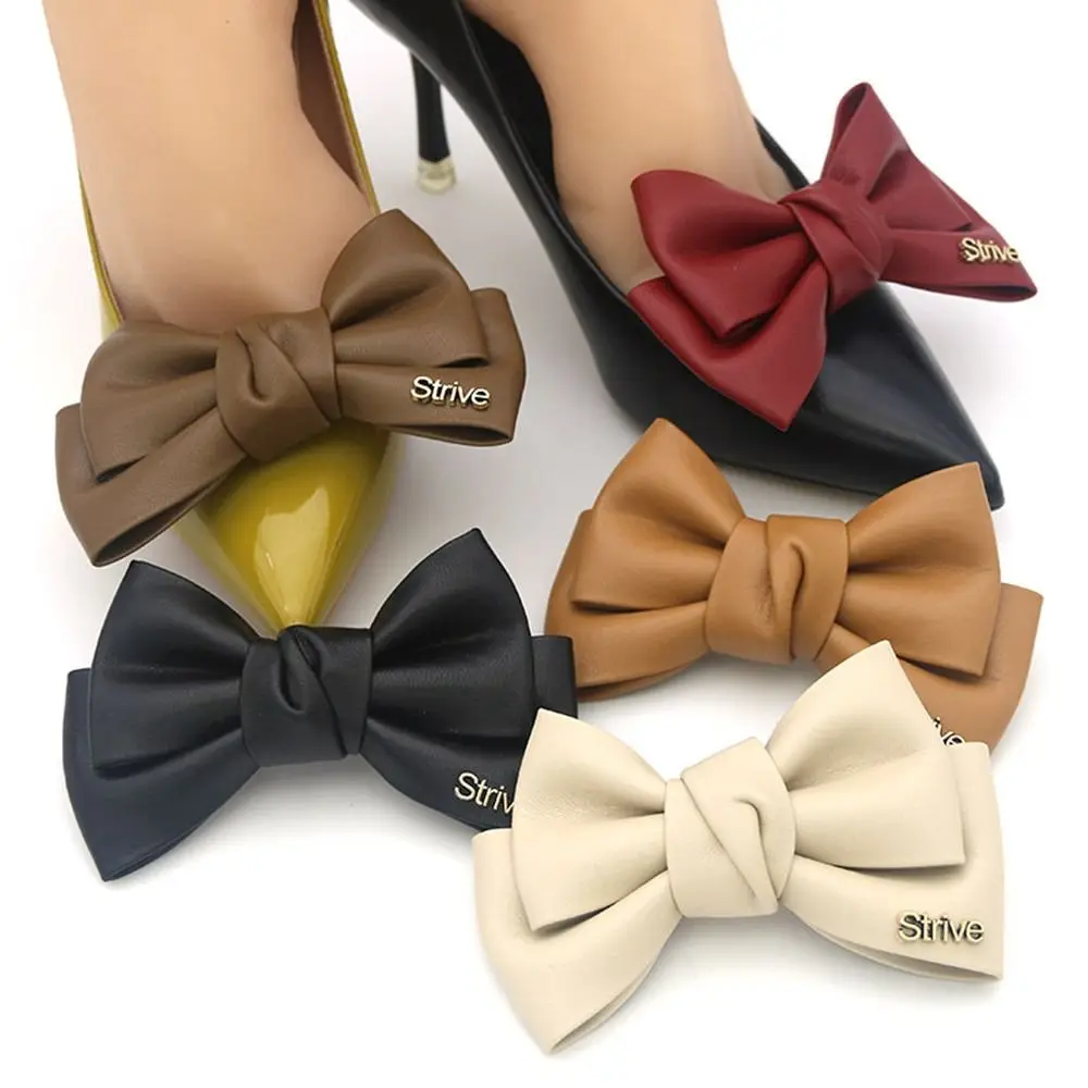 1Pairs Femei Detașabil Arc Clipuri Pantofi DIY Petrecere PU Colorate Bowknot Pantofi Farmece Catarama Decorativa Toc Înalt Pantofi Accesorii . ' - ' . 0