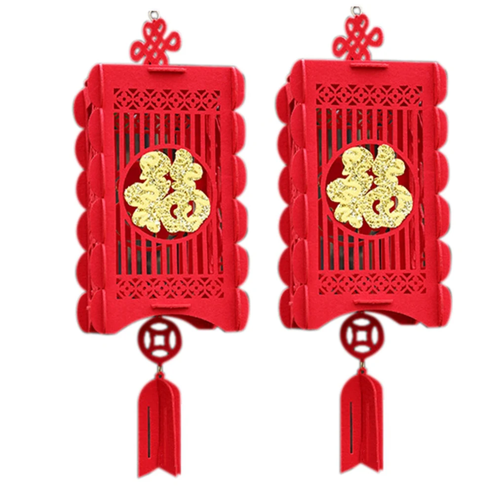 2 Bucata Felinare Roșii Chinezești Decoratiuni pentru Anul Nou Chinezesc, Festivalul de Primăvară din China Nunta Celebration Decor Mici . ' - ' . 0