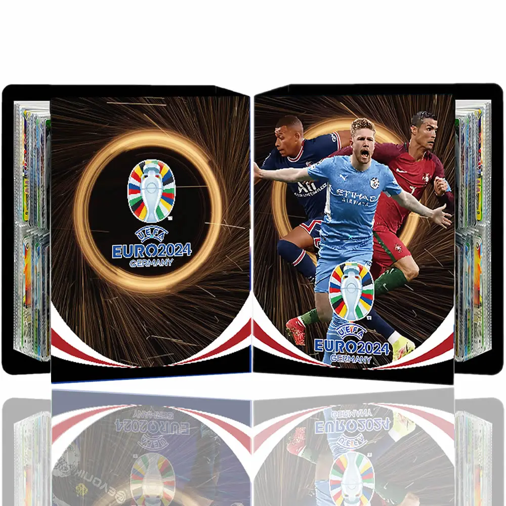 240pcs de Fotbal Steaua Album Carte Carte Messi Stele Golden Card Scrisoare Titularul Liant Harta Ballsuperstar de Colectare Folder Copil Cadou . ' - ' . 0