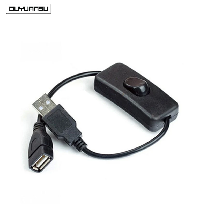30cm Cablu USB Cu Comutator ON/OFF, Cablu de Extensie de Comutare Pentru USB, Lampa USB Fan Linia de Alimentare cu Energie Durabil Adaptor . ' - ' . 0