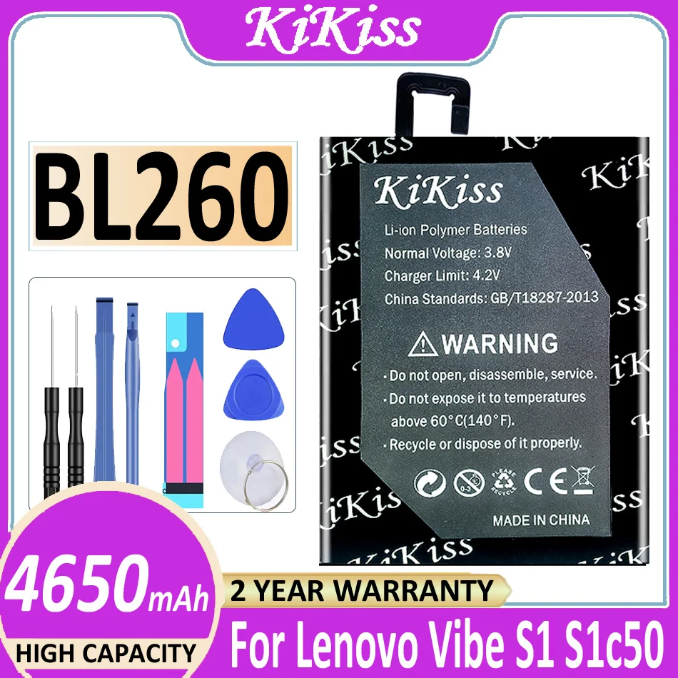 4650mAh BL260 BL 260 Bateriei pentru Lenovo VIBE S1 Lite S1Lite S1La40 S1c50 Batteria + Instrumente Gratuite . ' - ' . 0