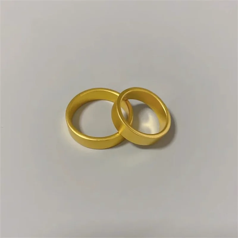 4mm Oțel Titan Largă Periat Inel pentru Femei Barbati Mat de Culoare de Aur din Oțel Inoxidabil Cuplu de Nunta Inel de Logodna Bijuterii 2023 . ' - ' . 0