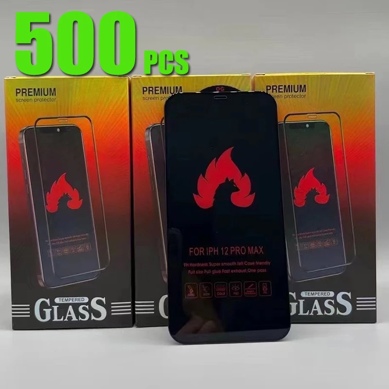 500pcs Foc Anti-Static Sticlă Securizată cu Duritate Folie de protectie Ecran Pentru iPhone 15 Pro Max 14 Plus 13 Mini 12 11 XS XR X 8 7 SE . ' - ' . 0