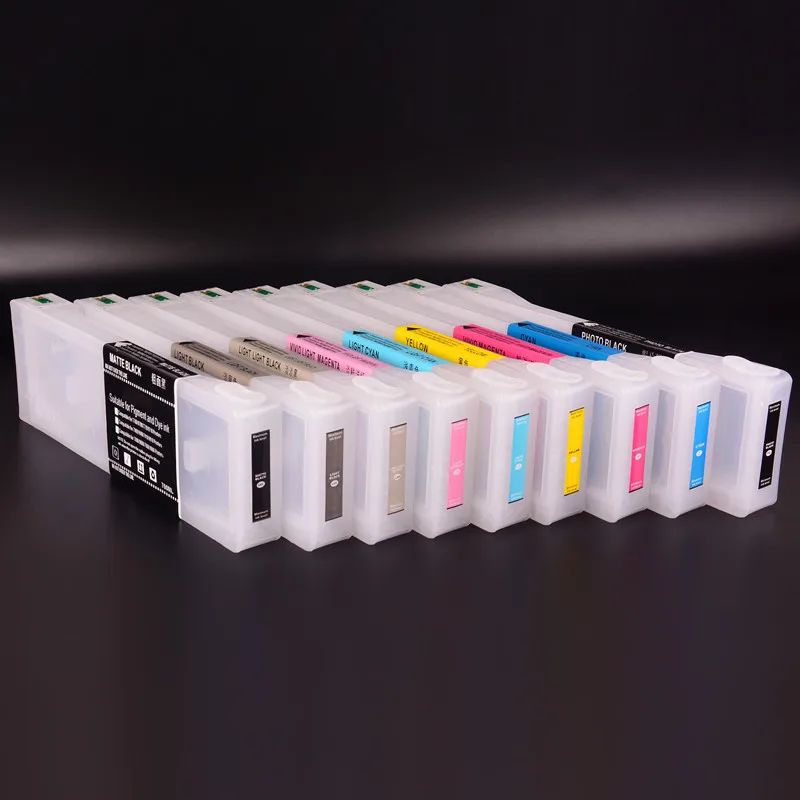 9 Culori 700ML/PC T8041-T8049 Gol Refillable Cartuș de Cerneală Cu Chip Pentru Epson P7000 P7000 P8000 P9000 Printer . ' - ' . 0