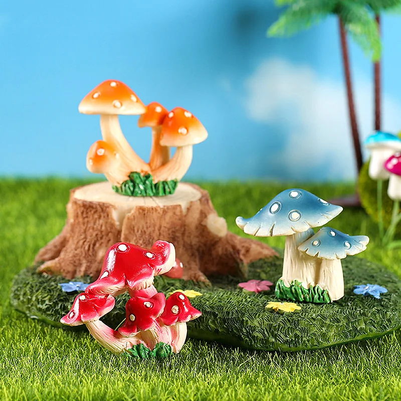 9 Stiluri de 1 BUC Simulare Ciuperci Figurine Vii Drăguț Miniatură Micro Peisaj Peluze Ghivece de Plante Gradinarit Decorare . ' - ' . 0