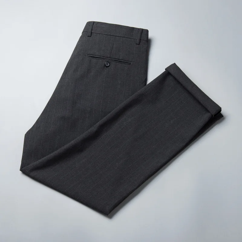 Bărbați Clasic-fit Liber Casual Smart Casual Pantaloni cu Dungi 2023 Vară de Înaltă Calitate pentru Bărbați Pantaloni Plus Dimensiune Brand de Haine pentru Bărbați . ' - ' . 0