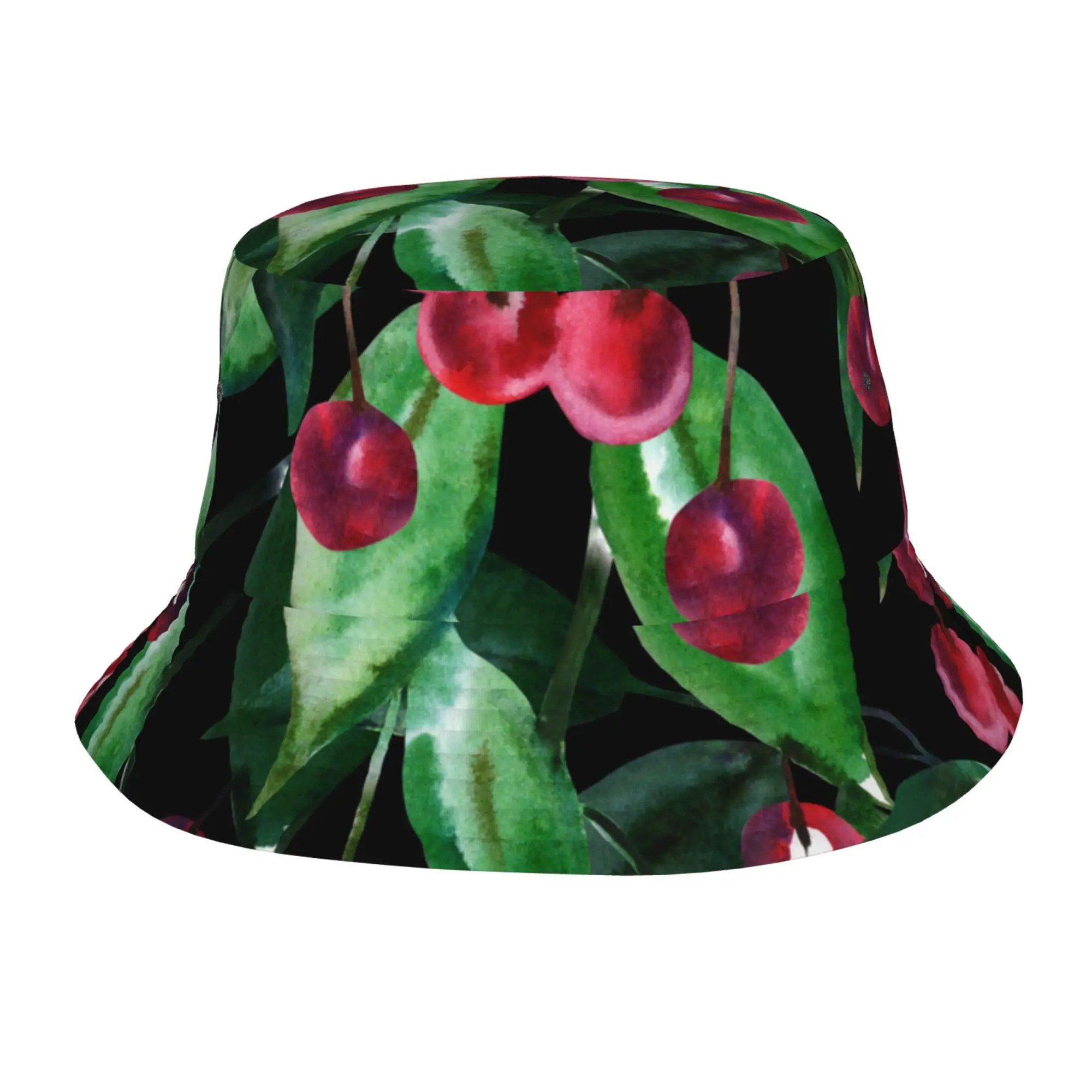 Cireșe fără Sudură Bucket Hat pentru Barbati Femei Pescar în aer liber, de Vară, Călătorie Drumeții Capace . ' - ' . 0