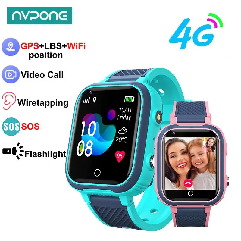 Copii 4G Smart Watch Copii GPS WIFI Apel Video SOS IP67 rezistent la apa Copilului Smartwatch Monitorul aparatului Foto Tracker locul de Amplasare Telefon Ceas . ' - ' . 0