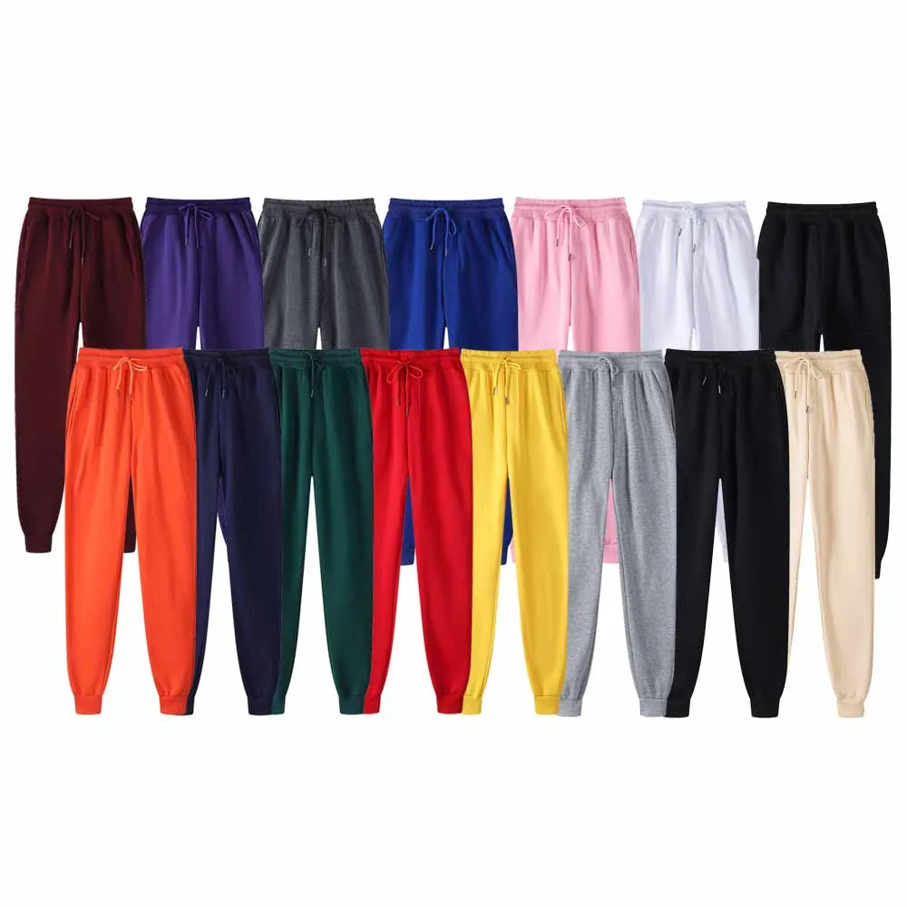 Culoare solidă Pantaloni Casual Barbati de Brand de Moda pentru Bărbați Cordon Plin Lungime pantaloni de Trening Slim Stil Harajuku Pantaloni de Creion de sex Masculin . ' - ' . 0