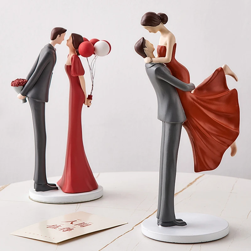 Cuplu Sculptura Rășină Statuie Dormitor Decor Interior Figurine De Stil European Living Decor Acasă Miniaturi-Cadou . ' - ' . 0