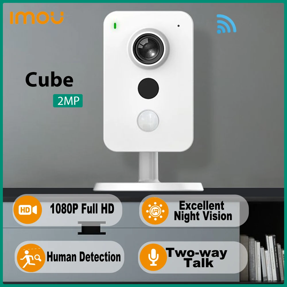 Dahua Imou 2MP Mini Cube Camera IP WiFi Două-mod Video Talk Wireless Copilul PIR Umane Și de Detectare de Sunet wifi surveillan camera . ' - ' . 0