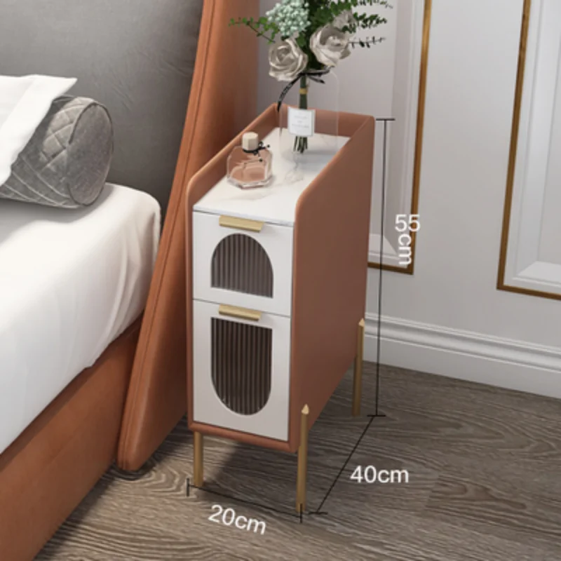 Dormitor, Bucatarie Ultra-Îngust Noptieră Mini Cabinet de Stocare de Lux Dulap Noptiere Mesa De Noche Paturi Mobilier AA55 . ' - ' . 0