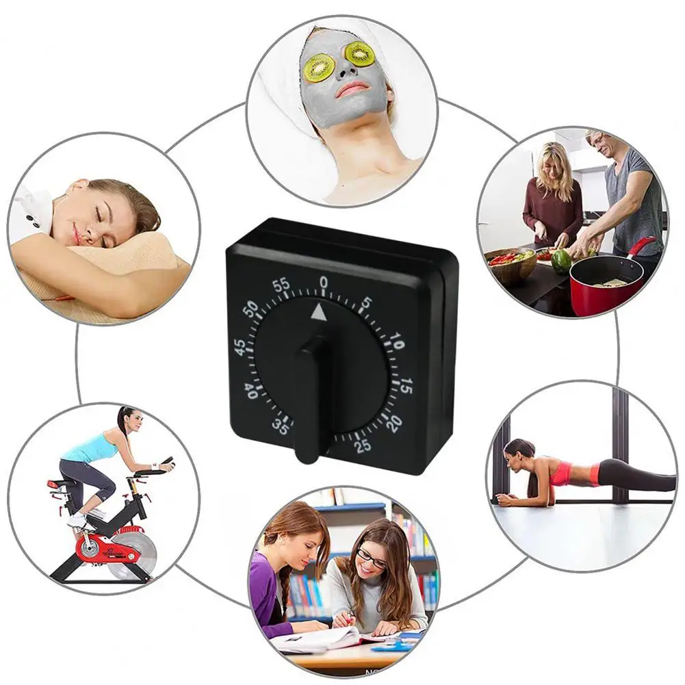 Durabil Timer Portabil de Concentrare Printre Sarcinile Timer Comutator Rotativ Eficient de Alarmă Cronometru pentru Camera de zi . ' - ' . 0
