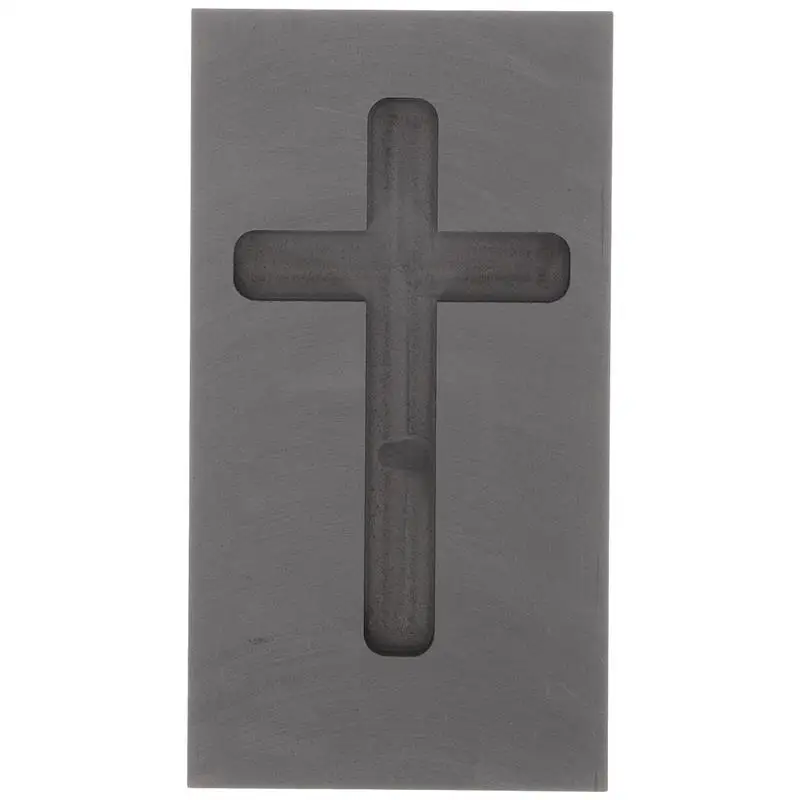 Forma De Cruce De Bijuterii Instrumente De Turnare Mucegai Pentru Topire Rafinare Aur, Argint Metal Creuzet De Topire Cruce Grafit Mucegai . ' - ' . 0