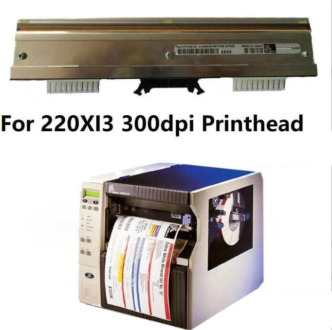 G47426M Termică a capului de Imprimare pentru Zebra 220xi3 300dpi de coduri de Bare Label Printer Noi Originale Capului de Imprimare de 300dpi . ' - ' . 0