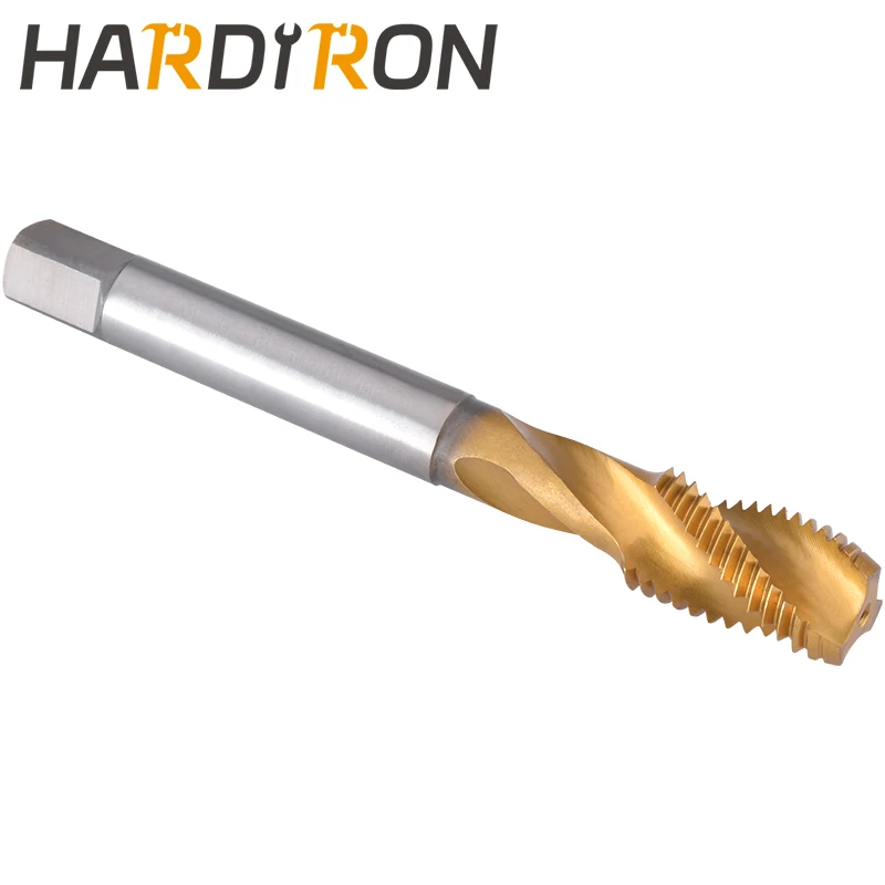 Hardiron M8x0.75 Spiral Flute de la Robinet, HSS acoperire de Titan M8x0.75 Spiral Flute Dop Filetat Robinet . ' - ' . 0