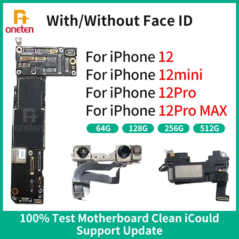 ICloud curat Placa de baza Placa Pentru iPhone 12 Pro Mini MAX Cu/Fără Față ID-ul Deblocat, Placa de baza Suport Actualizare iOS Logica Bord . ' - ' . 0