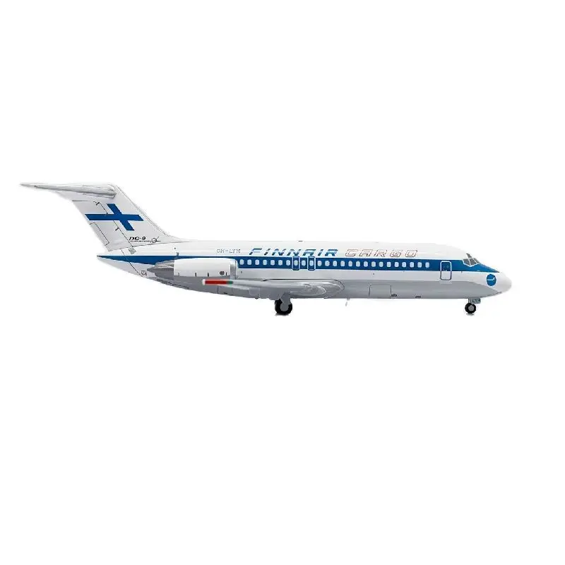 JC Aripi de 1:200 Scara LH2374 companiile Aeriene Finnair DC-9-15 O-LYH Diecasts Aviației Miniatură Avion Model de Avion de Metal Jucării Pentru Băieți . ' - ' . 0