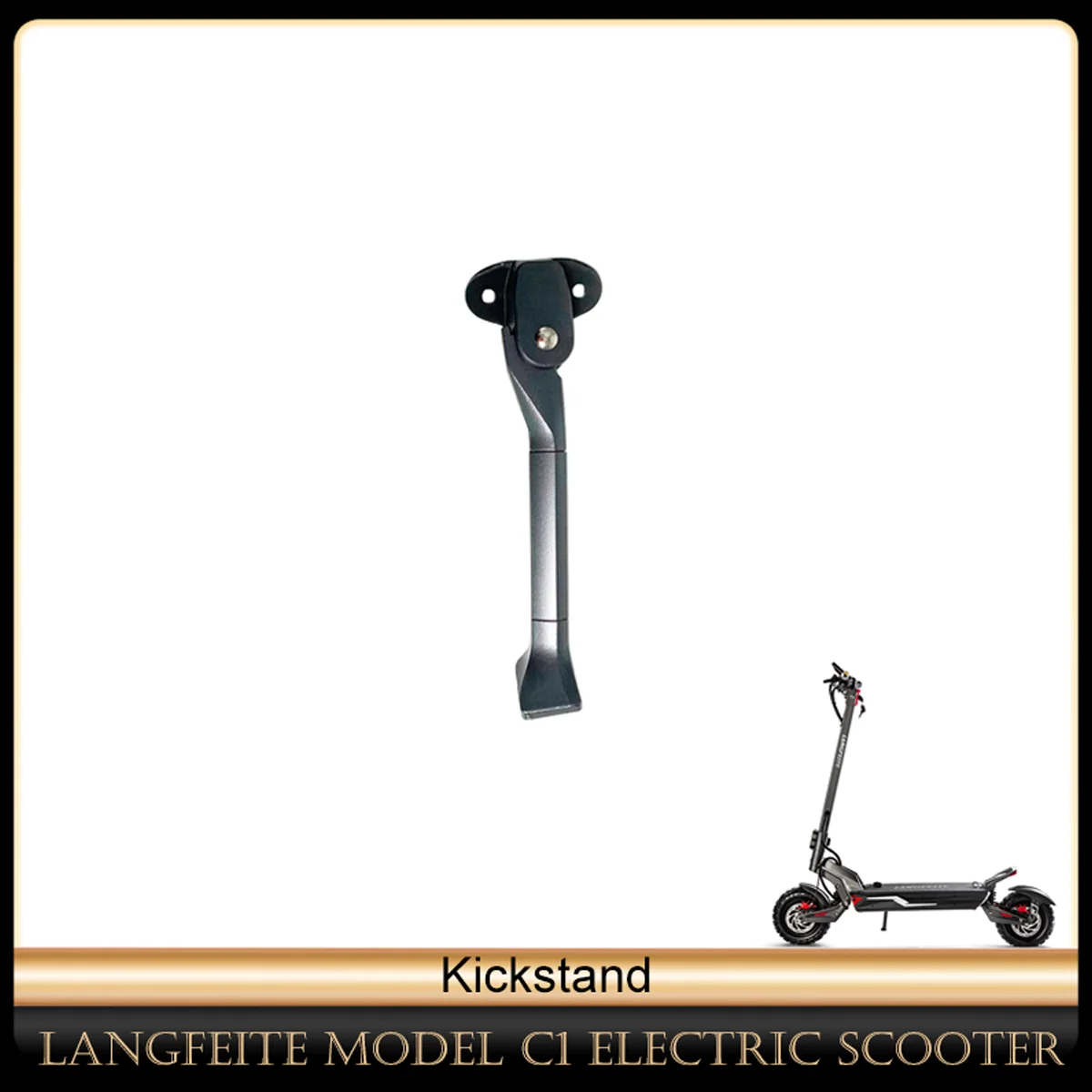 LANGFEITE Scuter Electric Părți Kickstand Negru Suport pentru picioare Înlocuire Parcare Suport Picioare Suport Suport Pentru Modelul C1/C3 Kugoo G1 . ' - ' . 0