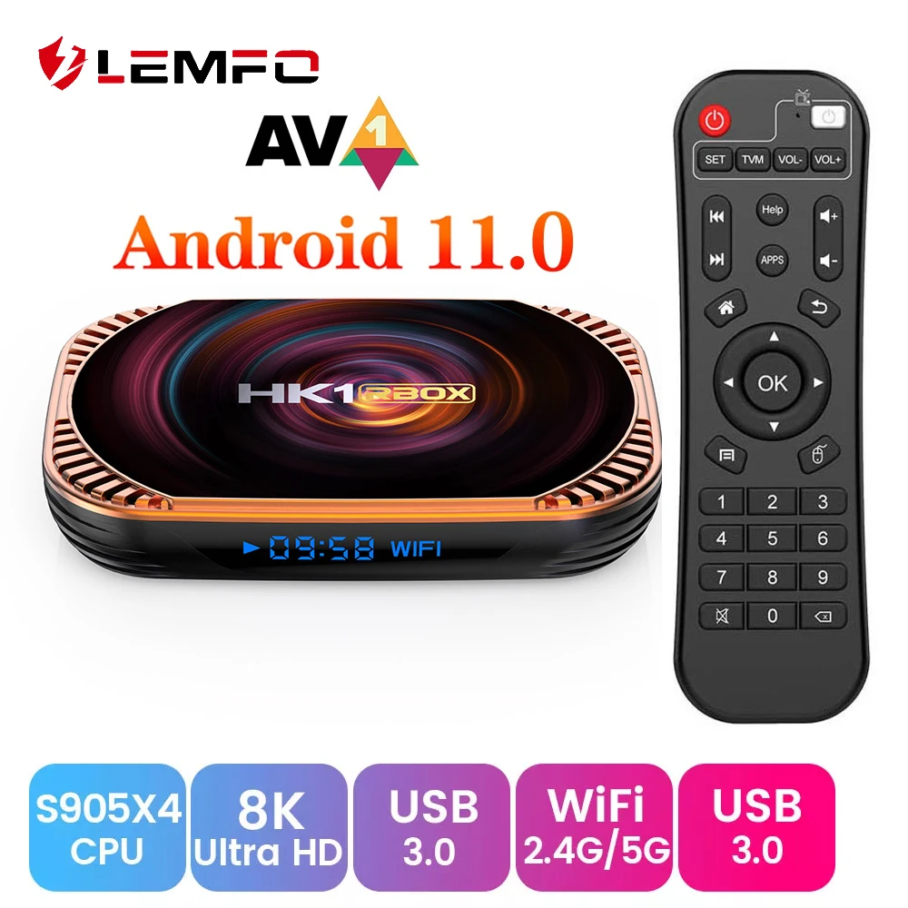 LEMFO S905 X4 Smart TV Box Android 11 4GB 64GB 128GB Android TV Box 8K AV1 1000M Set Top Box 2023 Dual Wifi Media Player . ' - ' . 0
