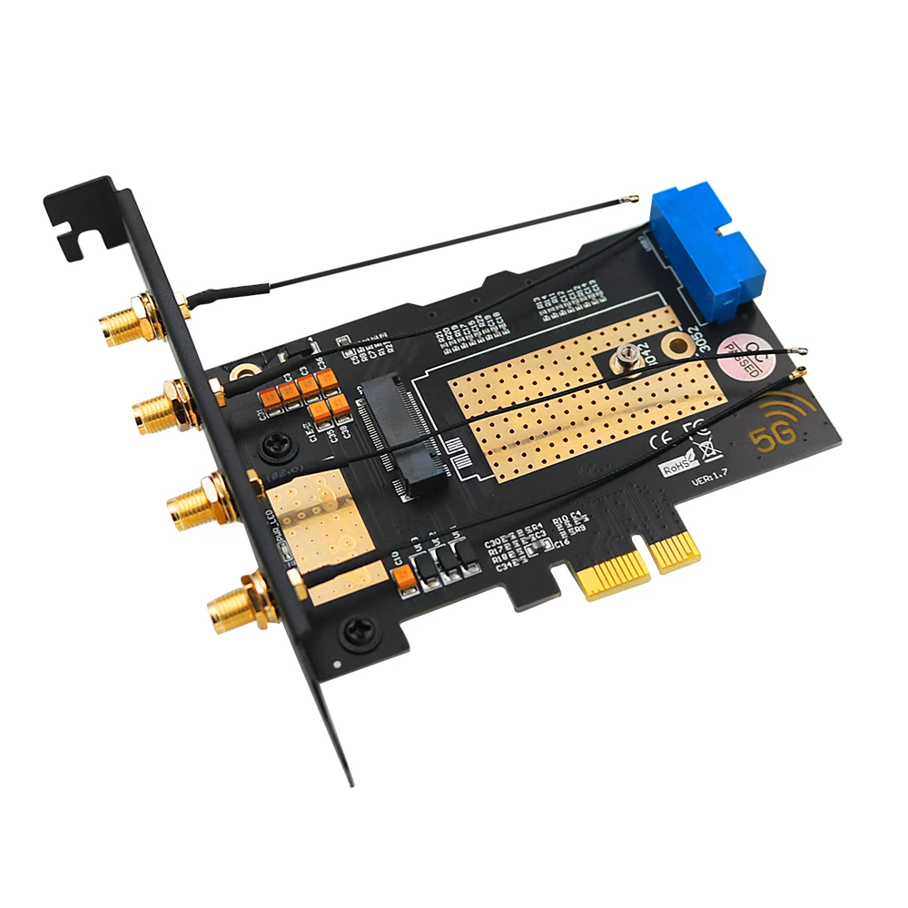 M. 2 Modul Wifi pentru a PCIE X1 / USB 3.0 Card de Expansiune De 4 Antene NANO SIM Slot de unitati solid state Tasta B pentru 30x42/52 3G 4G 5G M2 Modulul Wireless . ' - ' . 0