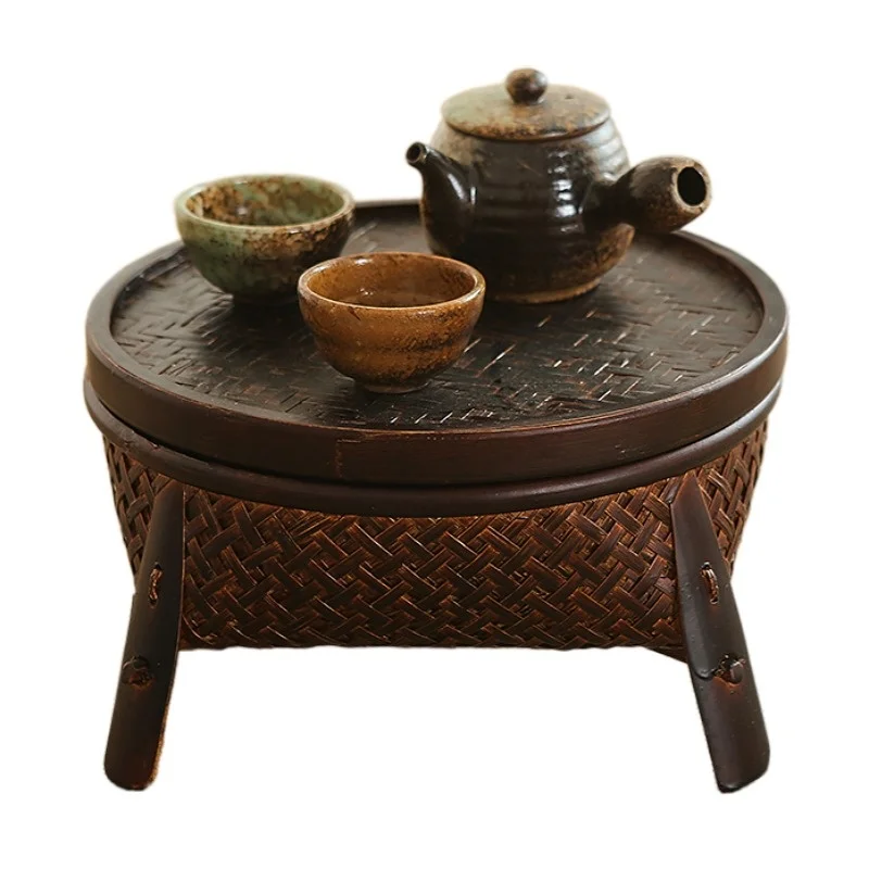 Manual De Bambus Ceai De Stocare Tavă Coș Pentru Chinezi Kongfu Set Home Deco Zen Coș Organizator Stil Chinezesc . ' - ' . 0