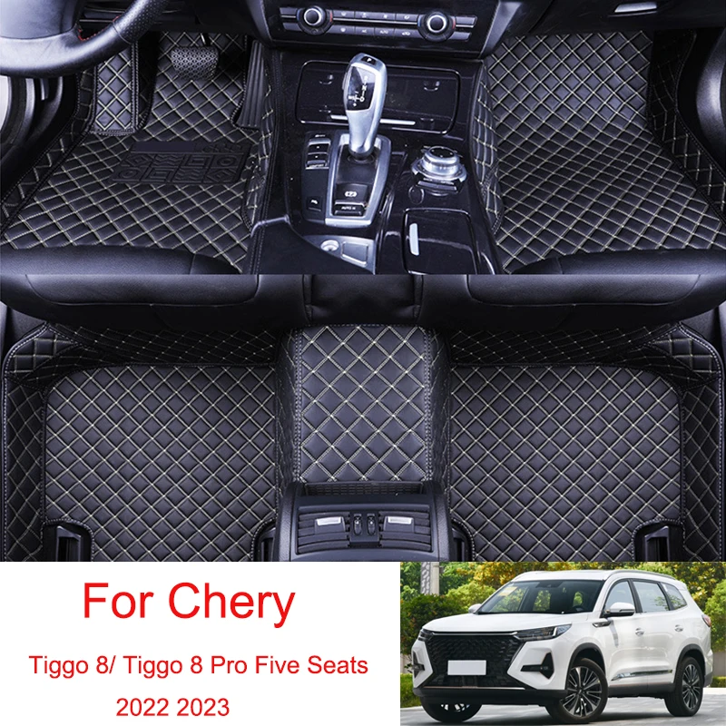 Masina Personalizat Podea Mat Pentru Chery Tiggo 8/ Tiggo 8 Pro Cinci Scaune Din Piele Auto Covoare De Protecție Pad Covor Rezistent La Apa Piese De Interior . ' - ' . 0
