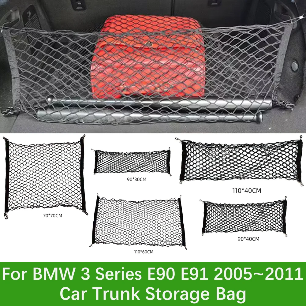 Masina de Depozitare pentru Portbagaj Plase Pentru BMW Seria 3 E90 E91 2005~2011 Portbagajul din Spate Organizator Elastic Depozitare Marfă Accesorii Auto 2014 2013 . ' - ' . 0