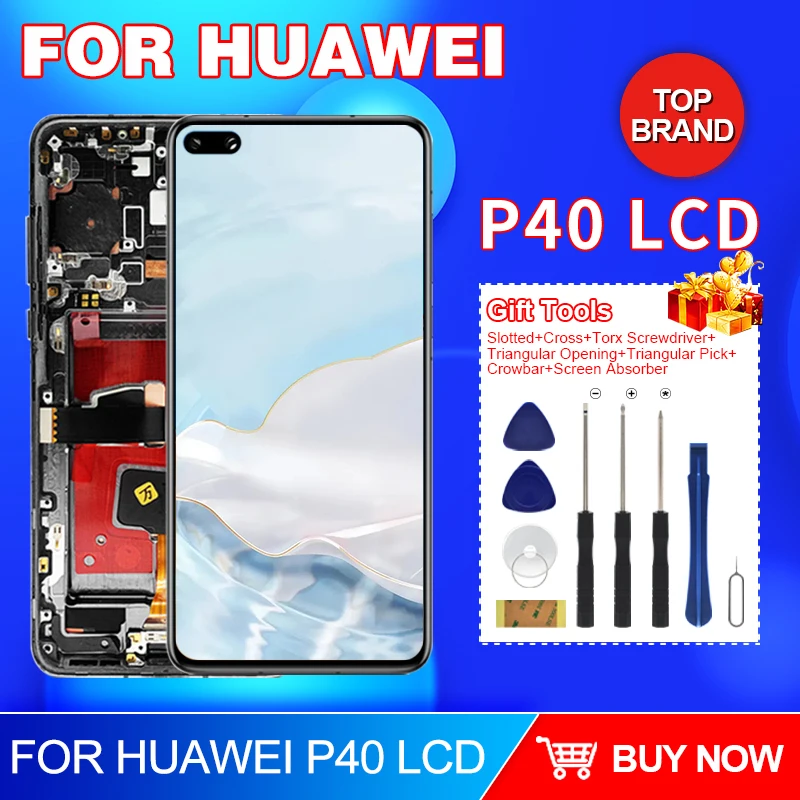 NOI 6.1 Inch Pentru Huawei P40 Lcd Touch Panel Screen Digitizer Asamblare ANA-NX9 P40 Display Piese Cu Instrumente . ' - ' . 0