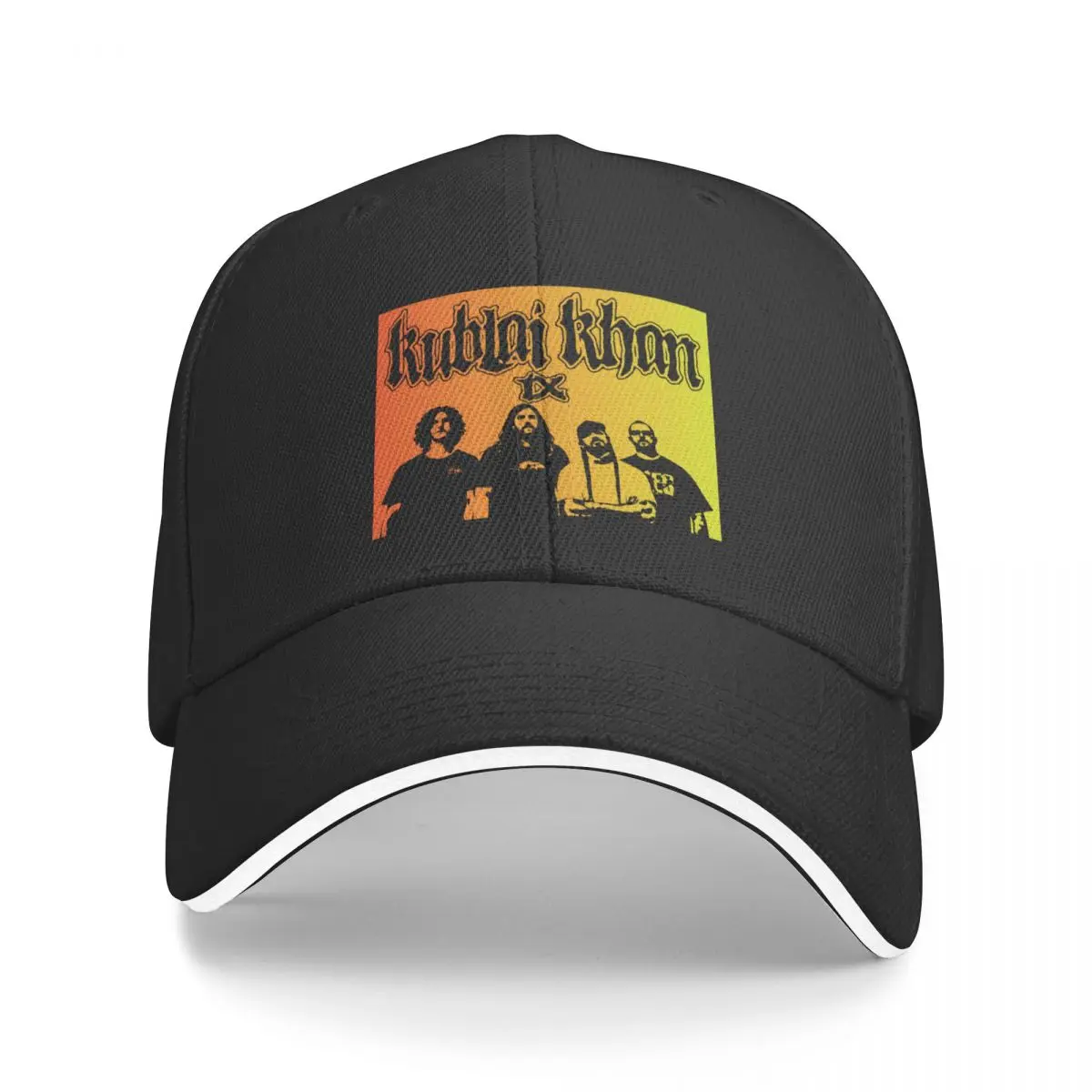 Noi Kublai Khan TX Trupa roșu galben gradient modele acuarelă Șapcă de Baseball boonie pălării Trucker Hat Bărbați Capace pentru Femei . ' - ' . 0