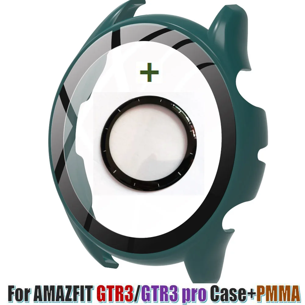 Pentru Huami AMAZFIT GTR3/GTR3 pro Wathc Acoperi Caz de Protecție de Film de Sticlă brățară Inteligent Frame ramă pentru amazfit GTR 3 pro cu Ecran de . ' - ' . 0