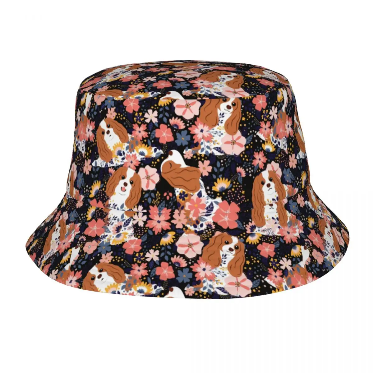Personalizat Cavalier King Charles Spaniel Grădină Găleată Pălării De Bărbați De Femei De Moda De Vară, Plajă, Soare Câine Pescar Capac . ' - ' . 0