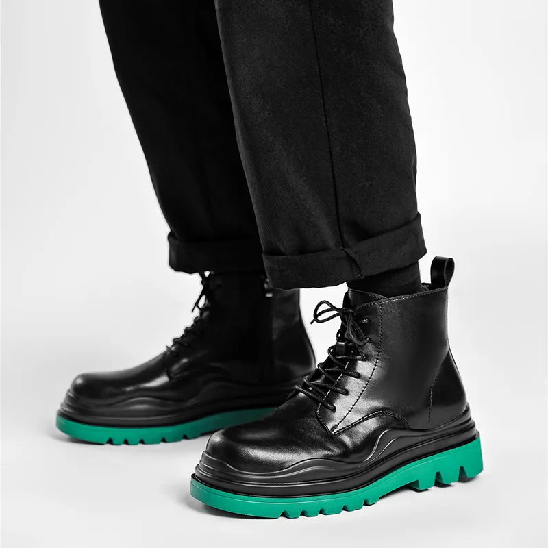 Platforma Mare Sus Pantofi Pentru Bărbați Pantofi De Piele De Afaceri Rochie Pantofi Japonia All-Meci Casual Uzura-Rezistent La Încălțăminte Chaussure Homme . ' - ' . 0