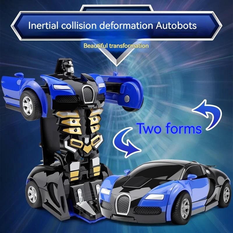 Transformarea Robot Cu Un Singur Click Automată Forma De Conversie Baiat Cadou Mașină De Jucărie De Copil Părinte Model De Interacțiune Masina Cadou De Vacanță . ' - ' . 0