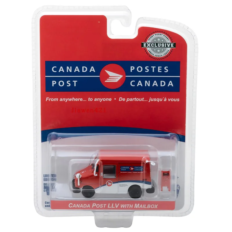 Turnat sub presiune din Aliaj de 1:64 Scară Canada Post Vehicul de Transport Auto LLV Model Adult Clasic de Colectare a Afișa Ornament Suvenir . ' - ' . 0