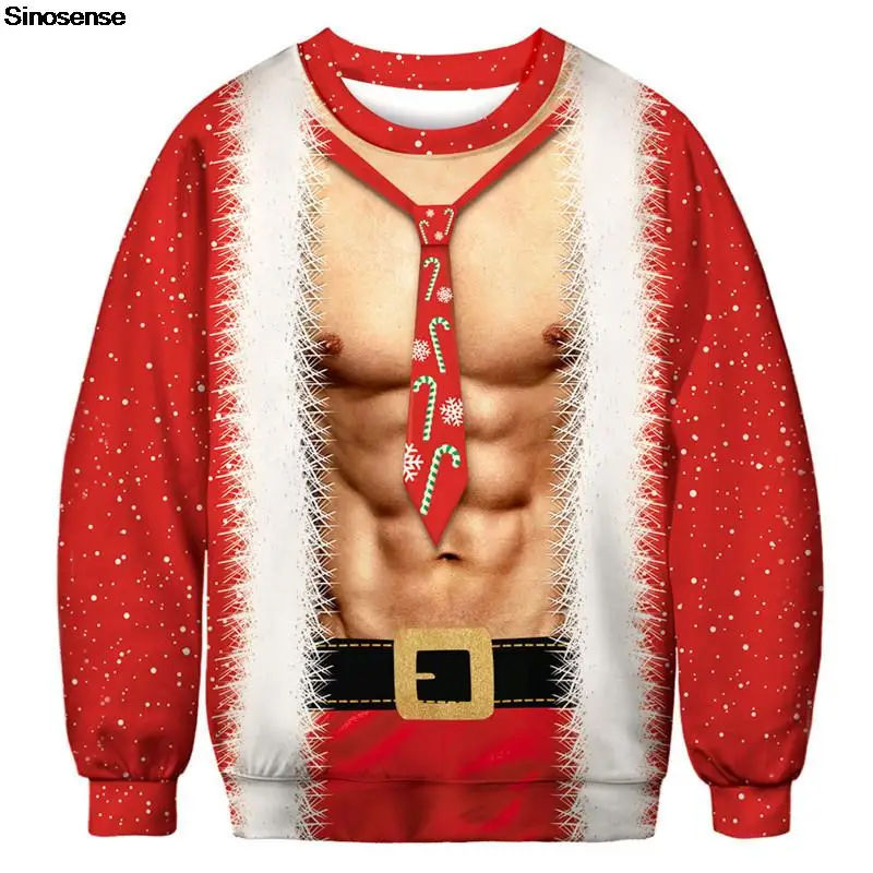 Unisex e Urât Pulover de Crăciun 3D Print Digital Petrecere de Vacanță Crewneck Tricou Pulover Bărbați Femei Lipicios Crăciun Pulovere Topuri . ' - ' . 0