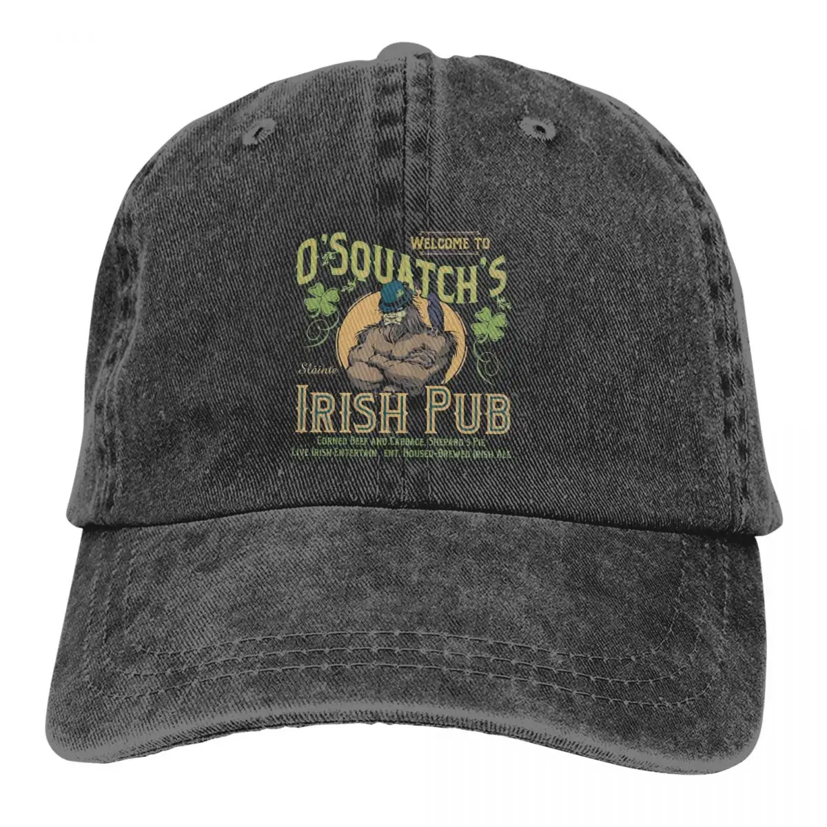 Vara Capac Parasolar O Squatchs Irish Pub Hip Hop Capace Bigfoot, Sasquatch Pălărie De Cowboy Atins Pălării . ' - ' . 0
