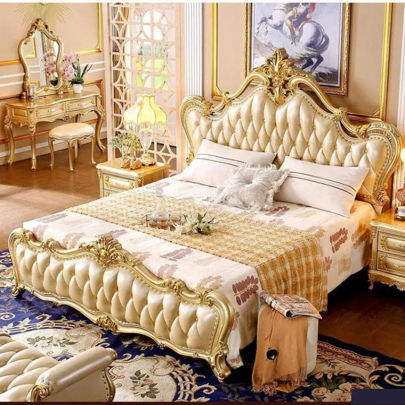 În stil European, canapea combinație stil American vila living mobilier complet din lemn masiv, pat . ' - ' . 0
