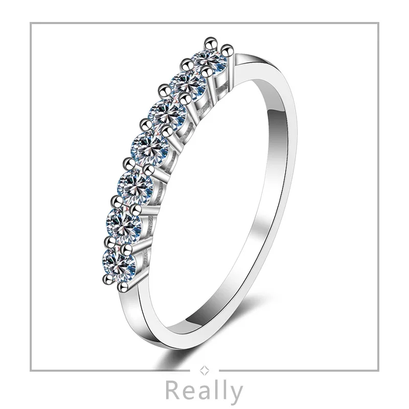 Într-adevăr Real D Aur Alb Moissanite Super Flash Inel de Logodna S925 Argint inel de nunta de Înaltă calitate bijuterii cadou 068 . ' - ' . 0