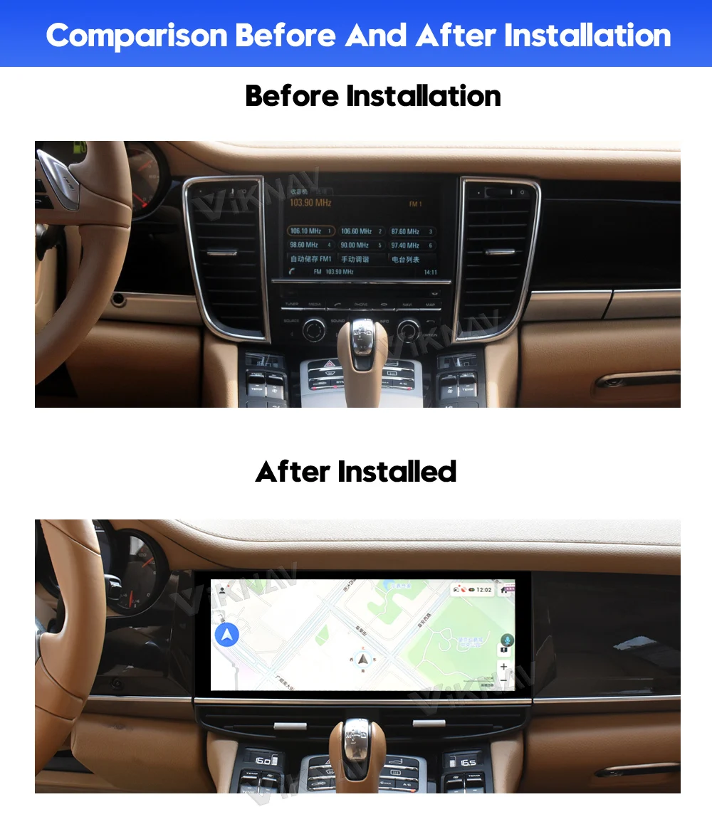 12.3 inch Android12 GPS Auto Navigatie Pentru Porsche Panamera 2011-2017 Player Multimedia GPS 2 Din unitatea de Cap Carplay DSP . ' - ' . 1