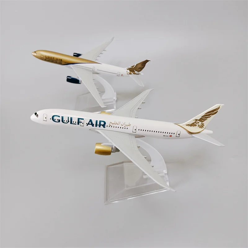 16cm Bahrain Airways GULF Air Airbus A330 / Boeing B787 companiile Aeriene din Aliaj de Metal turnat sub presiune Avion Avion Avion cu Titularul . ' - ' . 1