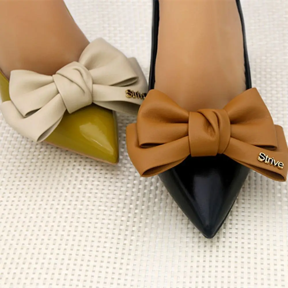 1Pairs Femei Detașabil Arc Clipuri Pantofi DIY Petrecere PU Colorate Bowknot Pantofi Farmece Catarama Decorativa Toc Înalt Pantofi Accesorii . ' - ' . 1