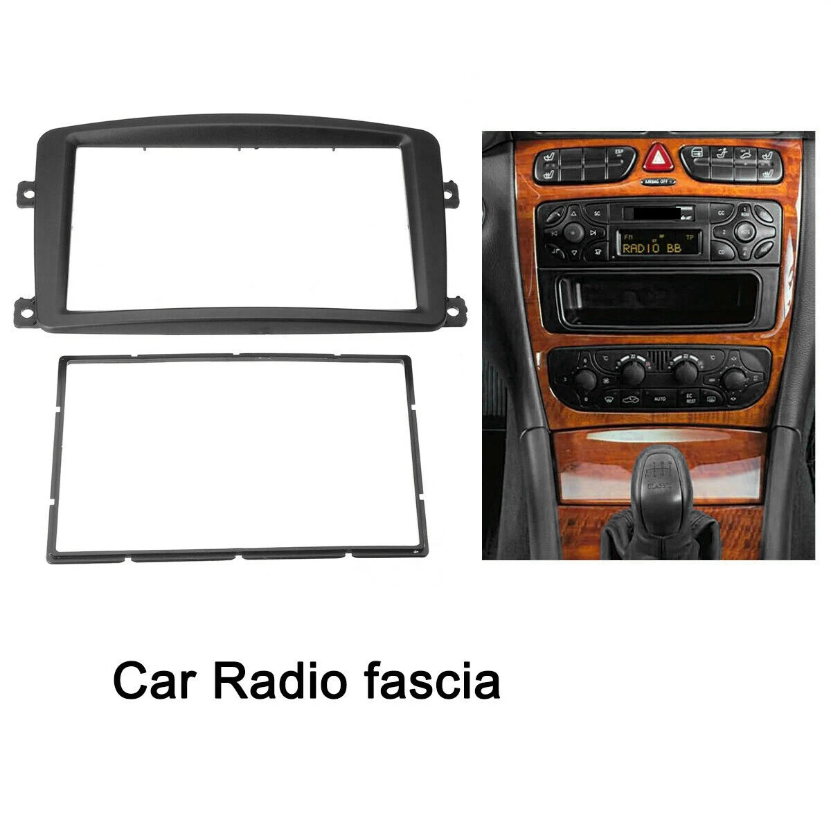 2 Din Radio Auto Fascia DVD Player Panel Kituri Stereo Dash Cadru pentru C CLK G-CLASS W203 W209 W463 W639 . ' - ' . 1