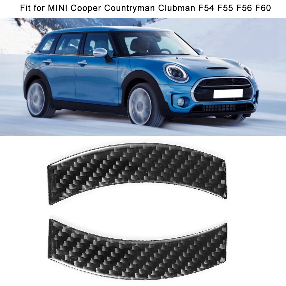 2 buc Fibra de Carbon Mașină Consola de Navigație Cadru Tapiterie Interior Autocolante Decorare se Potrivesc Pentru Mini Cooper Countryman F60 . ' - ' . 1