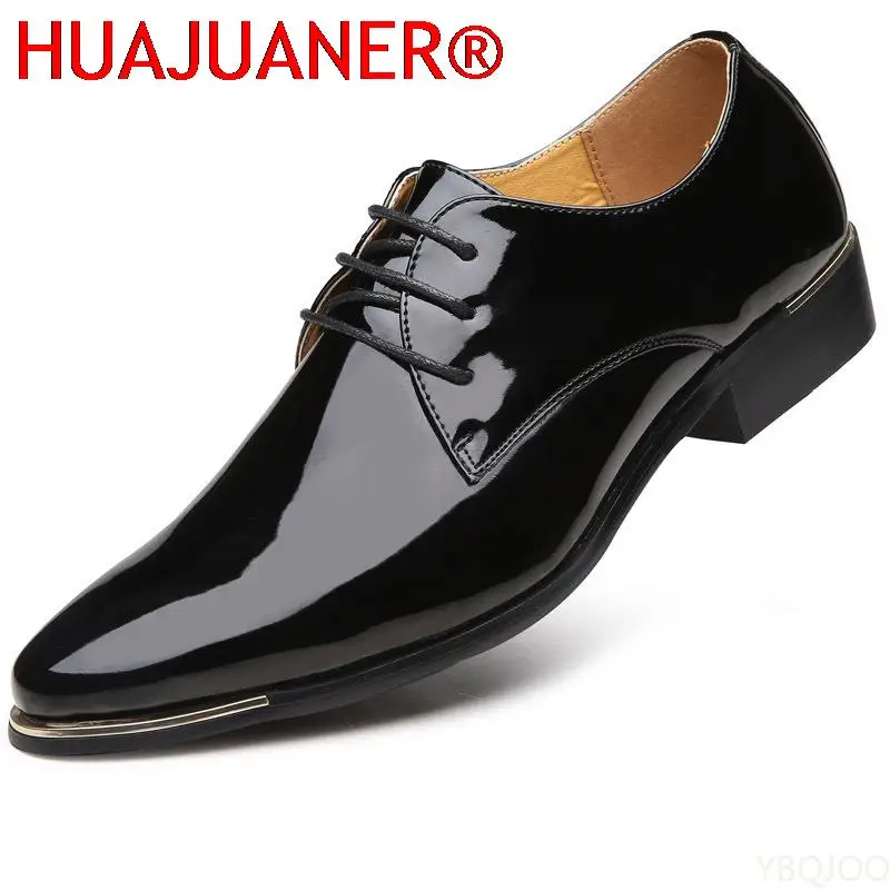 2023 Nou Bărbați Calitate Pantofi din Piele Pantofi de Nunta Alb Dimensiune 38-48 Negru din Piele Moale Om Pantofi Rochie . ' - ' . 1