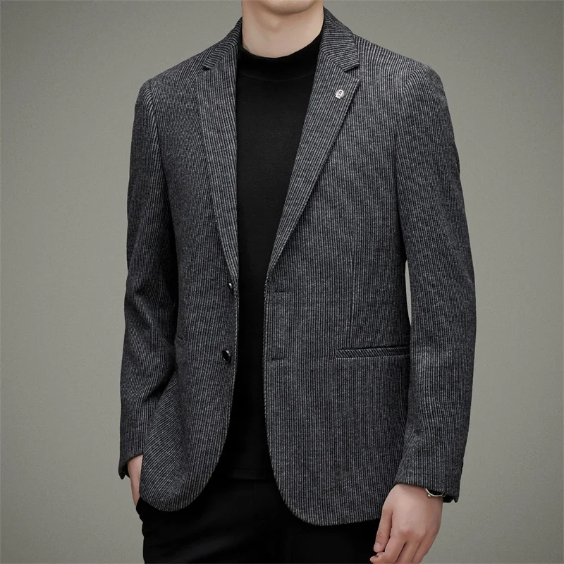 2023 Primăvara anului Nou Costum pentru Bărbați Stil coreean Costum de Afaceri de Top Casual Singur Vest Strat cu Lână Benxi Strat de Îmbrăcăminte pentru Bărbați . ' - ' . 1
