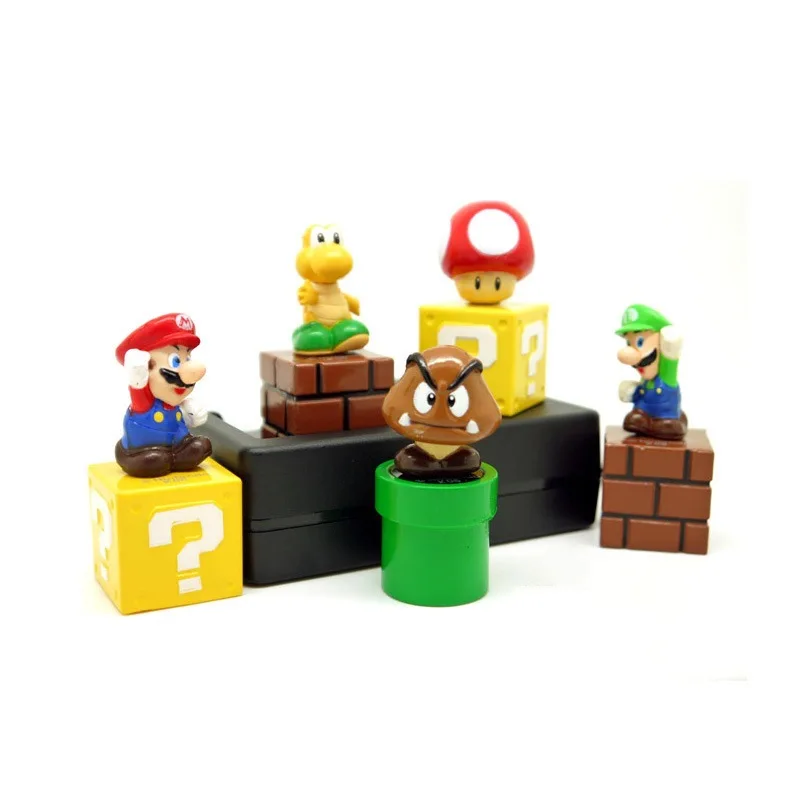 5PCS Super Mario Bros figurina Luigi, Yoshi Model de Papusa Decorare Tort Anime Periferice Copii Favoruri Jucarii si Cadouri . ' - ' . 1