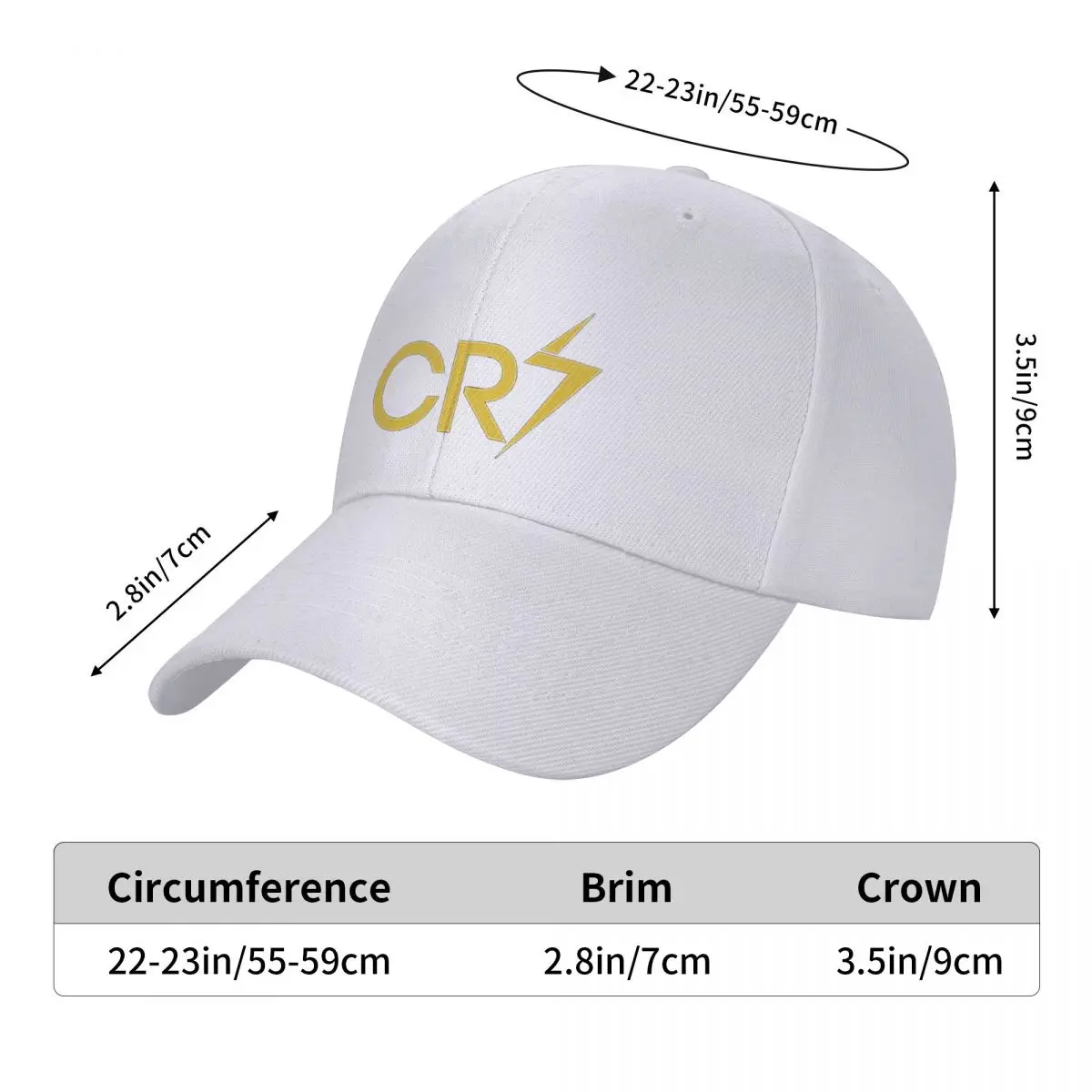CR7 Cristiano Ronaldo Sepci de Baseball Snapback Moda Pălării de Baseball Respirabil Casual în aer liber Unisex Personalizate Policromie . ' - ' . 1