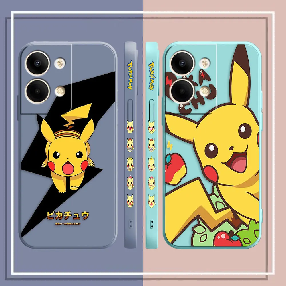 Caz de telefon Pentru OPPO RENO 8 7 9 6 7SE 5 4 4SE 4 3 4G 5G PRO PLUS Capac Caz Funda Cqoue Shell Capa Anime Drăguț P-Pokémon P-Pikachu . ' - ' . 1